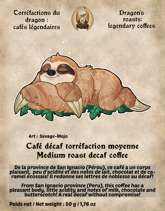 Café décaf torréfaction moyenne