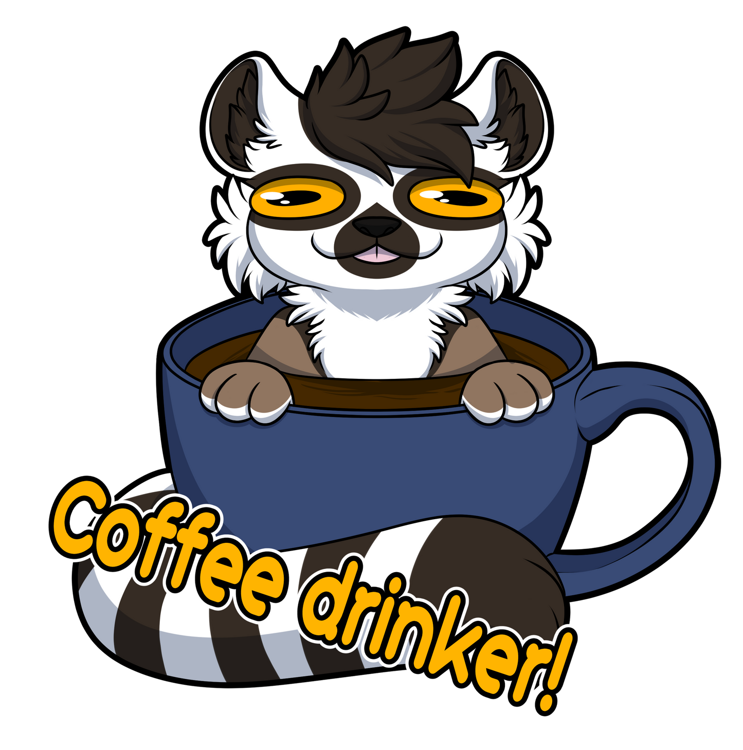 Coffee or tea stickers