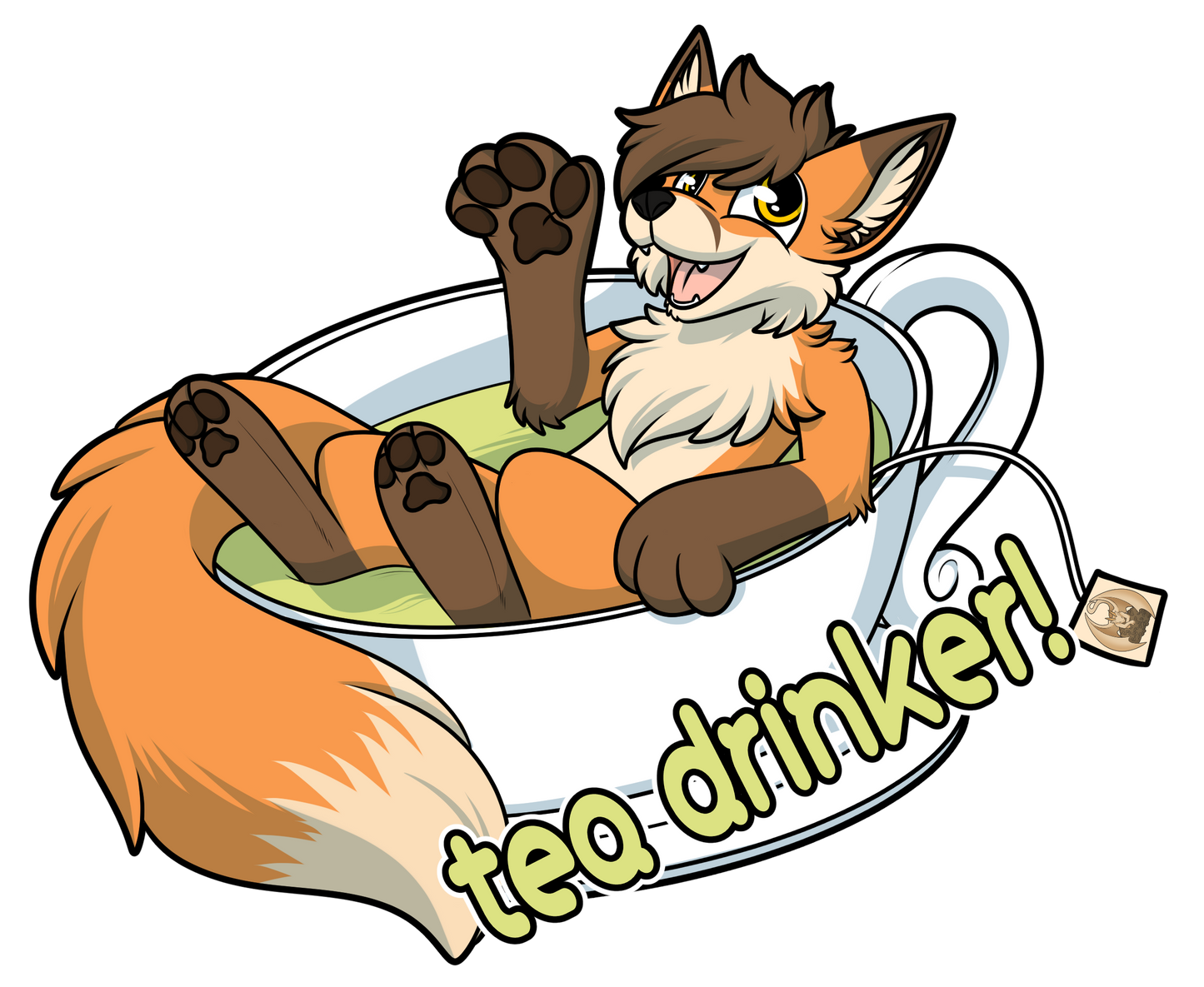 Coffee or tea stickers