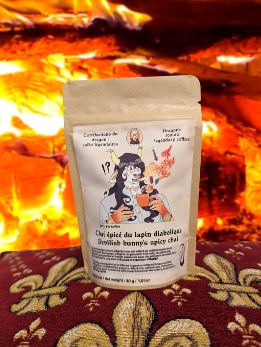 Chai épicé du lapin diabolique