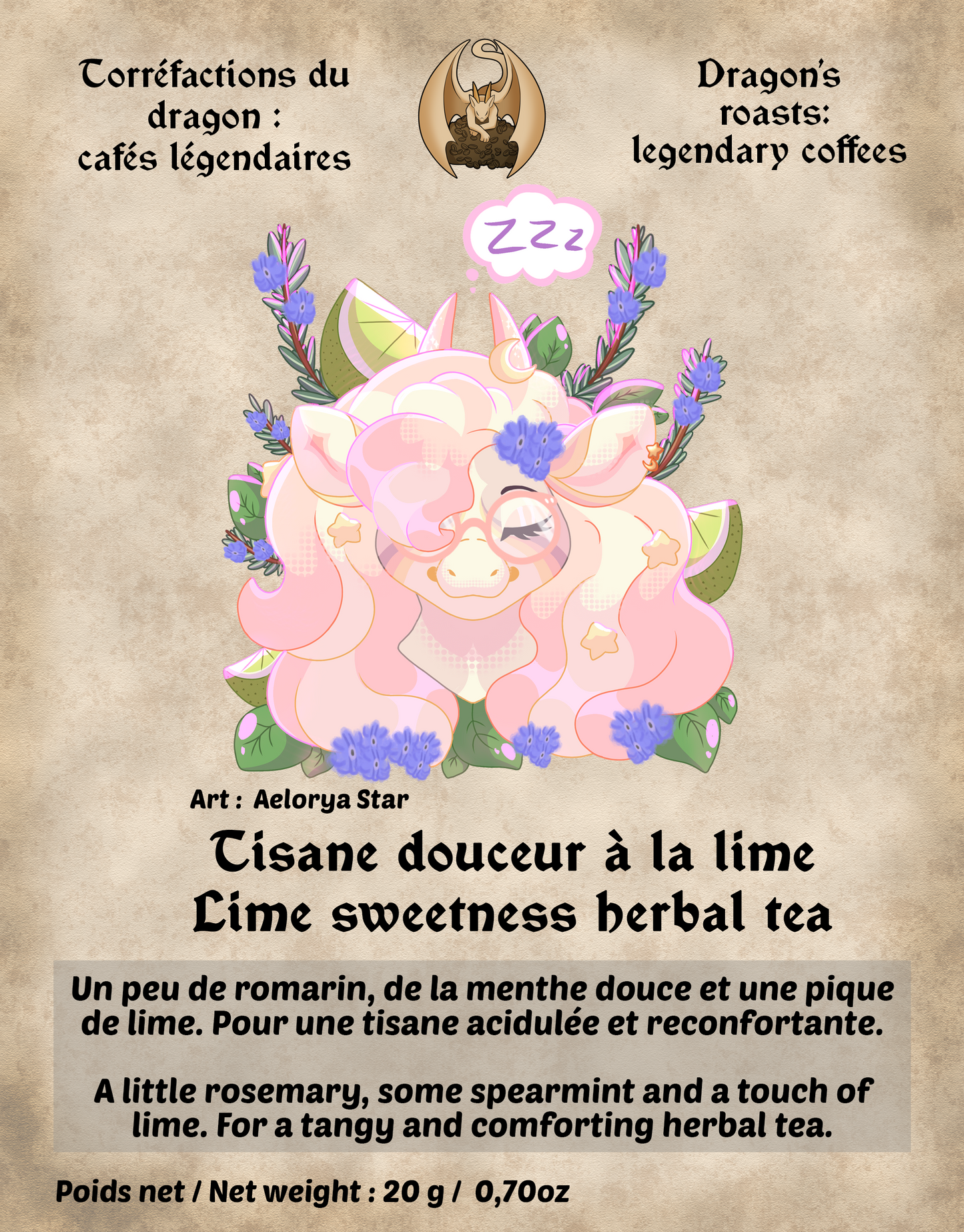 Lime sweetness herbal tea