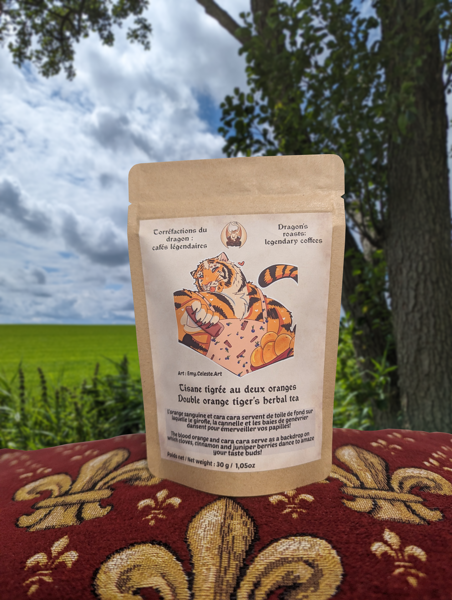 Tisane tigrée au deux oranges