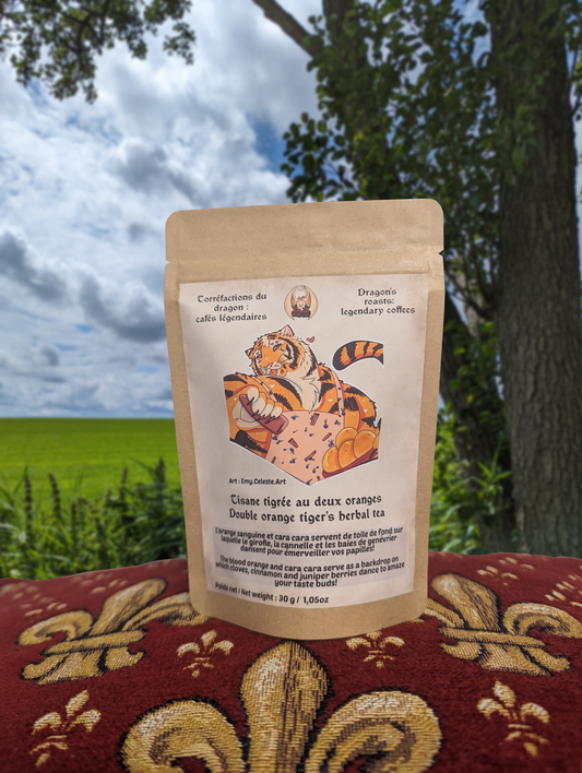 Double orange tiger's herbal tea